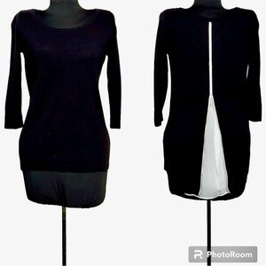 Tribal EUC Mixed Medium Exposed‎ Back Zipper Sweater, Small